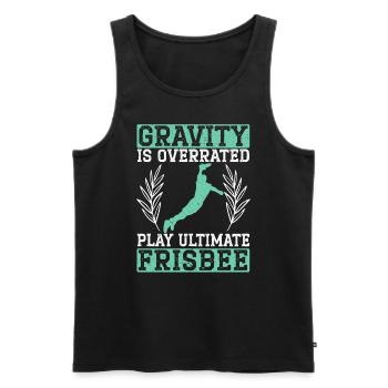 Gravity ist übertrieben spielen Ultimate Frisbee Player - Männer Premium Bio Tank Top - Schwarz - Vorne - Michal (187cm)