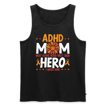 ADHD Mom ADHD Awareness Embrace Neurodiversity - Men's Premium Organic Tank Top - black - Front - AI Model Male 178 light (178cm)