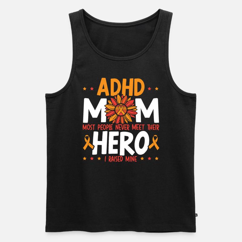 ADHS-Mutter ADHS-Bewusstsein Umarmung der Neurodiversität - Männer Premium Bio Tank Top - Schwarz