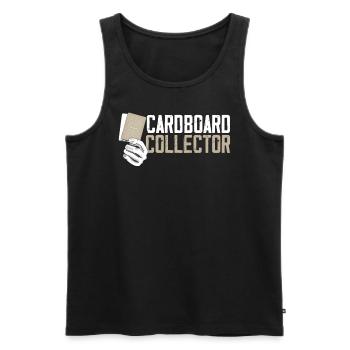 Cardboard Collector Trading Card Game Lover - Men's Premium Organic Tank Top - black - Front - Michal (187cm)