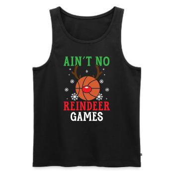 Basketteur Sport Joyeux Noël Jour de Noël - Débardeur bio Premium Homme - noir - Devant - Michal (187cm)