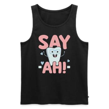 Future Dentist Dentistry Dental Surgeon Hygienist - Men's Premium Organic Tank Top - black - Front - Michal (187cm)