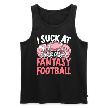 Je suce chez Fantasy Football Auto Draft Sport Lover - Débardeur bio Premium Homme - noir - Devant - Michal (187cm)