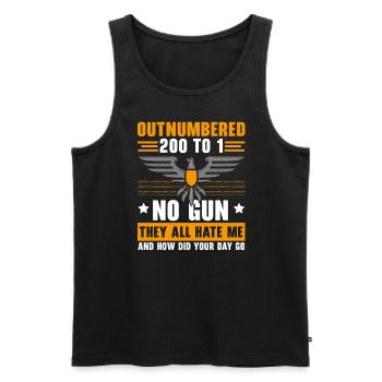 Correctional Officer Warden Jail Prison Guard - Men's Premium Organic Tank Top - black - Front - Michal (187cm)