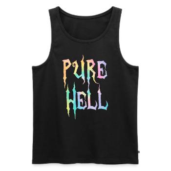 Reine Hölle Nu Goth Okkulte Hexerei Hexe Satanismus - Männer Premium Bio Tank Top - Schwarz - Vorne - AI Model Male 178 light (178cm)