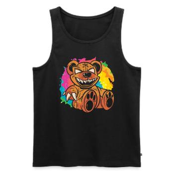 Nu Goth Japanische ästhetische okkulte Hexerei Hexe - Männer Premium Bio Tank Top - Schwarz - Vorne - AI Model Male 178 light (178cm)