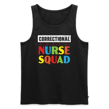Correctional Nurse Medical Worker Gefängniskrankenschwester - Männer Premium Bio Tank Top - Schwarz - Vorne - Michal (187cm)