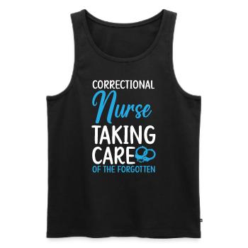 Correctional Nurse Taking Care Of The Forgotten - Men's Premium Organic Tank Top - black - Front - Michal (187cm)