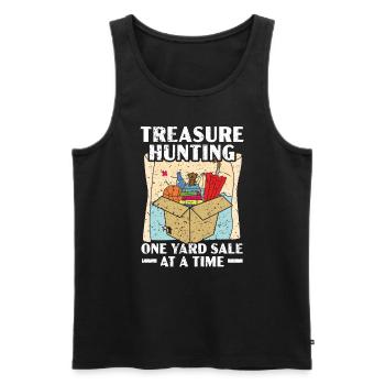Schatzsuche Ein Yard Verkauf auf einmal sparsam - Männer Premium Bio Tank Top - Schwarz - Vorne - Michal (187cm)
