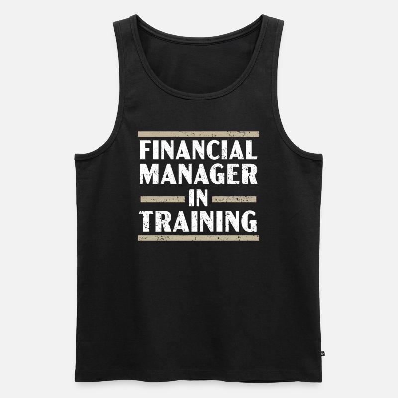 Finanzmanager im Ausbildungsberuf - Männer Premium Bio Tank Top - Schwarz