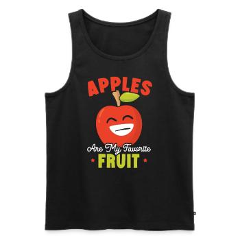 Apple Picking Squad Apfelfruchtliebhaber Apfel - Männer Premium Bio Tank Top - Schwarz - Vorne - AI Model Male 178 light (178cm)
