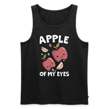 Apple Of My Eye Fruit Lover Apple Picking - Men's Premium Organic Tank Top - black - Front - Michal (187cm)