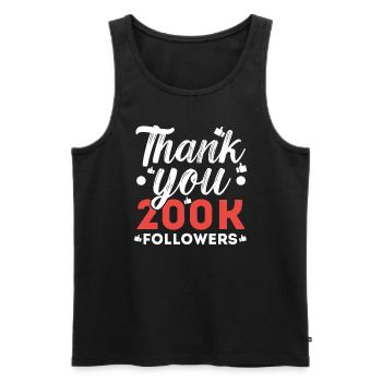 Content Creator Social Media Influencer Vlogger - Men's Premium Organic Tank Top - black - Front - AI Model Male 178 light (178cm)