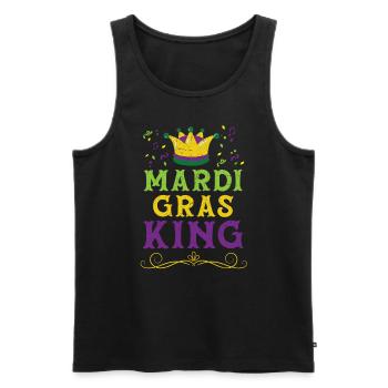 Mardi Gras King New Orleans Louisiana Parade - Débardeur bio Premium Homme - noir - Devant - Michal (187cm)