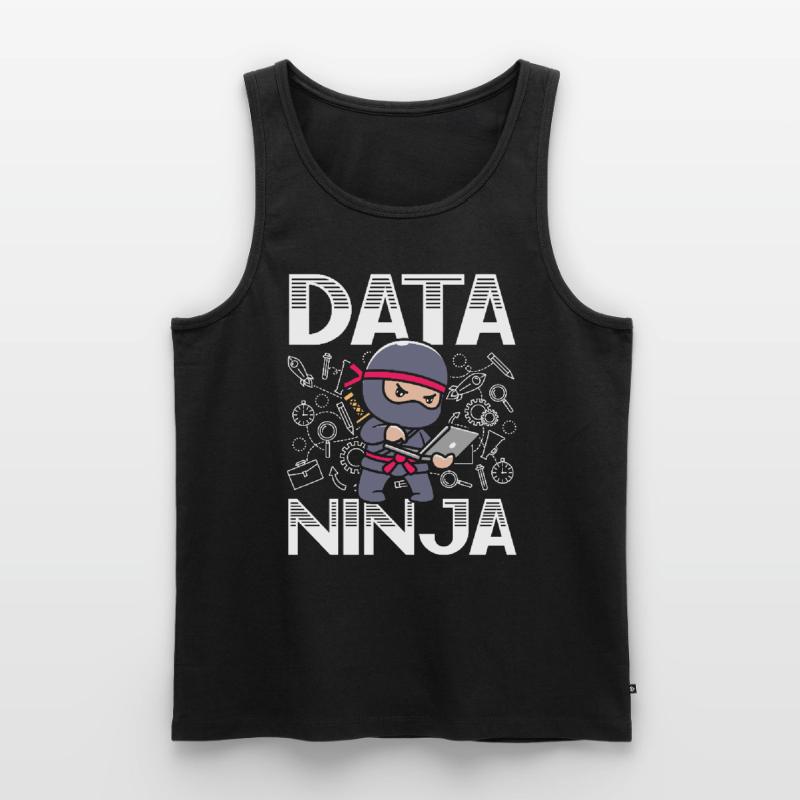 Data Ninja Data Whisperer Data Scientist Men's Premium Organic Tank Top