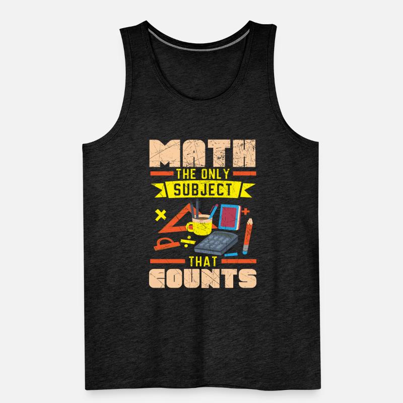 Les maths la seule matière qui compte professeur de maths Débardeur bio Premium Homme