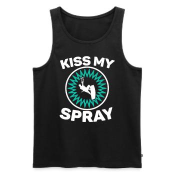 Kiss My Spray Kitesurfer Kitesurf Kitesurf - Débardeur bio Premium Homme - noir - Devant - Michal (187cm)