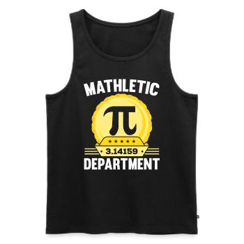 Mathletic Department Math Teacher Pi Day - Men's Premium Organic Tank Top - black - Front - Michal (187cm)