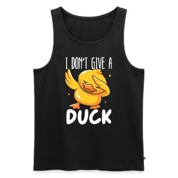 Je ne donne pas à un canard chuchotant Canard Canard Oiseau Canard - Débardeur bio Premium Homme - noir - Devant - Michal (187cm)