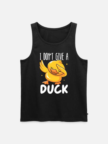 I Don't Give A Duck Whisperer Duckling Bird Duck - Premium økologisk Tanktop for menn - svart