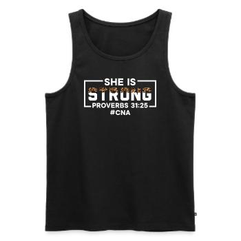 Certified Nursing Assistant Medical Worker CNA - Men's Premium Organic Tank Top - black - Front - Michal (187cm)