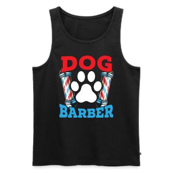 Dog Barber Pet Groomer Pet Salon Fur Artist - Débardeur bio Premium Homme - noir - Devant - Michal (187cm)
