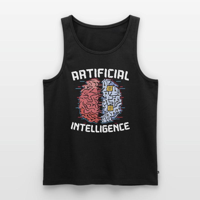 Deep Learning AI Artificial Intelligence Robotics Men's Premium Organic Tank Top