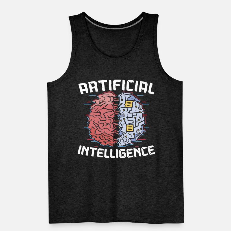 Deep Learning AI Artificial Intelligence Robotics Men's Premium Organic Tank Top