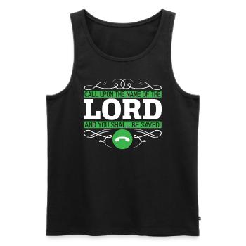 Christlich Gläubiger Religiöser Pastor Bibel - Männer Premium Bio Tank Top - Schwarz - Vorne - Michal (187cm)