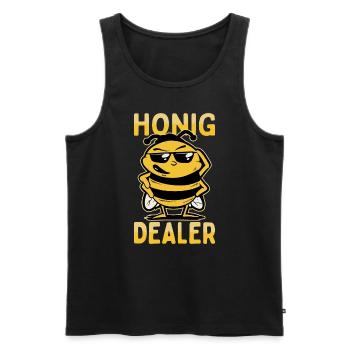 Honig Dealer Bienenzüchter Bienenflüsterer Bienen - Männer Premium Bio Tank Top - Schwarz - Vorne - Michal (187cm)