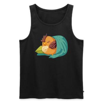 Chicken Farmer Chicken Whisperer Farm Animal - Men's Premium Organic Tank Top - black - Front - AI Model Male 178 light (178cm)