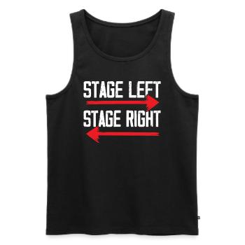Theaterprobe Darsteller Künstler Schauspielerin Schauspieler - Männer Premium Bio Tank Top - Schwarz - Vorne - AI Model Male 178 light (178cm)
