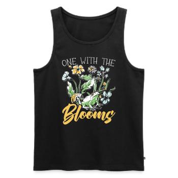 Cottagecore Champignon Esthétique Conservation de la nature - Débardeur bio Premium Homme - noir - Devant - Michal (187cm)