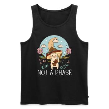 Cottagecore Champignon Esthétique Conservation de la nature - Débardeur bio Premium Homme - noir - Devant - Michal (187cm)
