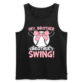 Baseball-Liebhaber Baseballspieler Baseball-Trainer - Männer Premium Bio Tank Top - Schwarz - Vorne - AI Model Male 178 light (178cm)