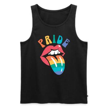 Gay Rights Rainbow Pride Month LGBTQ Gay Pride - Männer Premium Bio Tank Top - Schwarz - Vorne - AI Model Male 178 light (178cm)