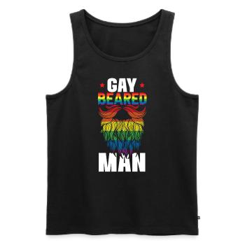 Gay Rights Rainbow Pride Month LGBTQ Gay Pride - Männer Premium Bio Tank Top - Schwarz - Vorne - AI Model Male 178 light (178cm)