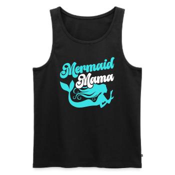 Mermaid Security Meilleure maman de tous les temps Fête des mères Sirène - Débardeur bio Premium Homme - noir - Devant - AI Model Male 178 light (178cm)