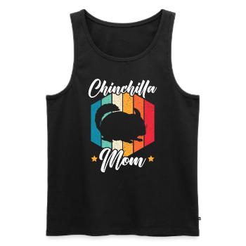 Chinchilla Mom Chinchilla Lover Rodent Pet Animal - Men's Premium Organic Tank Top - black - Front - Michal (187cm)