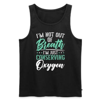 Yoga Meditation Fitness Workout Yoga Instructor - Men's Premium Organic Tank Top - black - Front - AI Model Male 178 light (178cm)