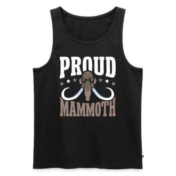 Mammouth Elephant Wildlife Extinct Animal Lover Lover - Débardeur bio Premium Homme - noir - Devant - AI Model Male 178 light (178cm)