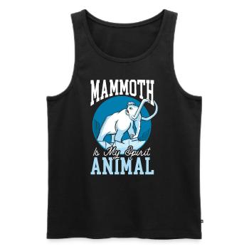 Mammouth Elephant Wildlife Extinct Animal Lover Lover - Débardeur bio Premium Homme - noir - Devant - AI Model Male 178 light (178cm)