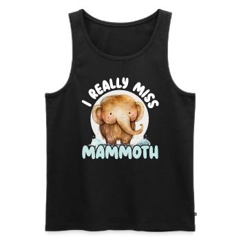 Mammouth Elephant Wildlife Extinct Animal Lover Lover - Débardeur bio Premium Homme - noir - Devant - AI Model Male 178 light (178cm)