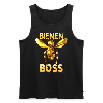 Bienenboss Imker Honig Dealer Bienenzüchter Bienen - Männer Premium Bio Tank Top - Schwarz - Vorne - Michal (187cm)