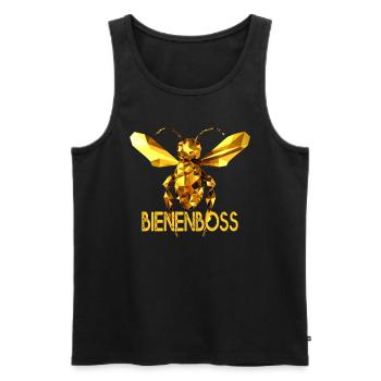 Bienenboss Imker Honig Dealer Bienenzüchter Bienen - Männer Premium Bio Tank Top - Schwarz - Vorne - Michal (187cm)