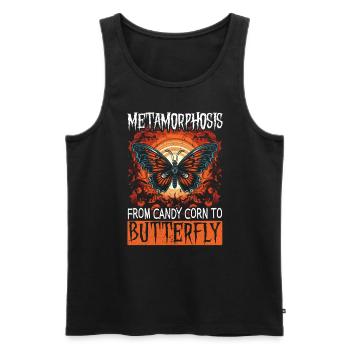 Butterfly Halloween Trick Or Treat Insect Lover - Men's Premium Organic Tank Top - black - Front - AI Model Male 178 light (178cm)