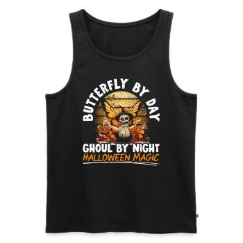 Butterfly Halloween Trick Or Treat Insect Lover - Men's Premium Organic Tank Top - black - Front - AI Model Male 178 light (178cm)