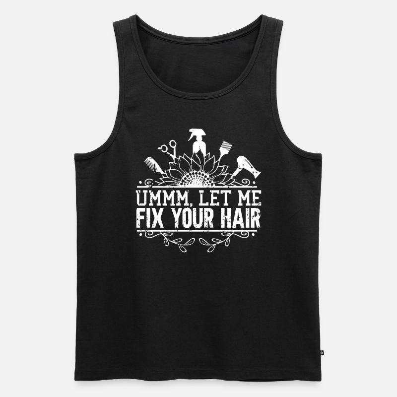 Friseur - Männer Premium Bio Tank Top - Schwarz