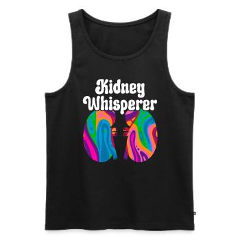 Nephrologie Krankenschwester Medizinischer Beruf Medizin Krankenpflege - Männer Premium Bio Tank Top - Schwarz - Vorne - Michal (187cm)