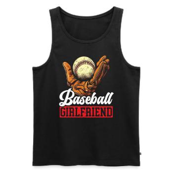 Baseball-Freundin Sportliebhaber Baseball-Fan - Männer Premium Bio Tank Top - Schwarz - Vorne - Michal (187cm)